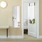 39.5 x 11 Inch Wall Mounted Over the Door Bamboo Frame Frameless Mirror